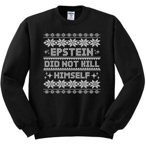 Epstein Did Not Kill Himself Meme Sweater – XL Gildan Unisex Graphic Sweatshirt